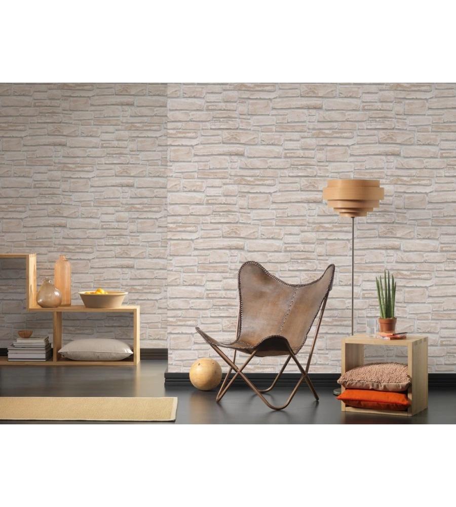 CARTA DA PARATI PARATO ESPANSO MATT. RUST. BEIGE